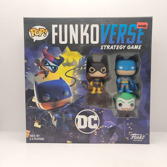 POP Funkoverse DC Strategy Game Board Game Missing Harley Quinn - Picture 1 of 6
